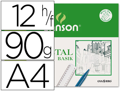 12h papel Guarro A4 90-95g/m² vegetal